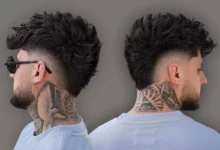 Burst Fade Mullet