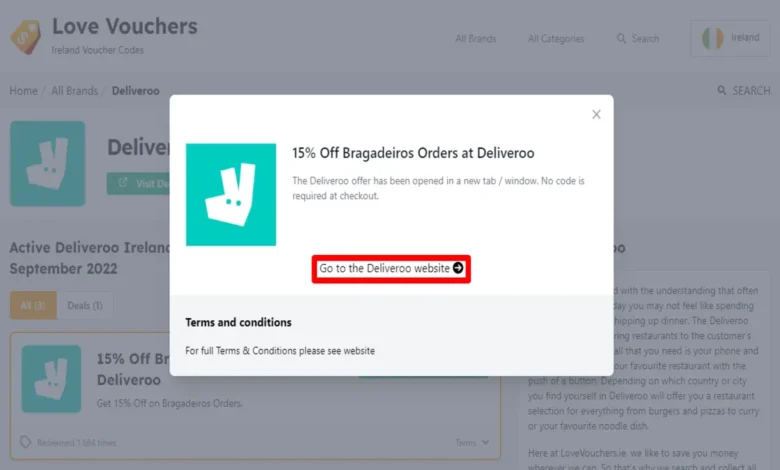 Deliveroo Discount Code
