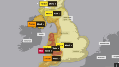 Storm Darragh Weather Warnings