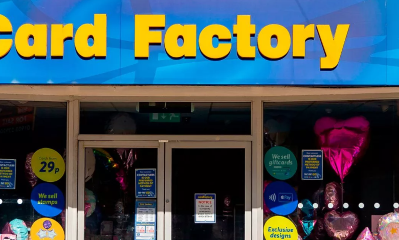 Card Factory Share Price