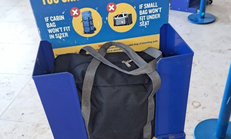 Ryanair Cabin Bag Size