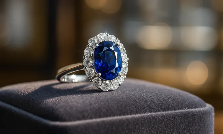 Diamond and Sapphire Ring