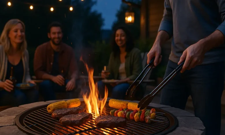 BBQ with Fire Pit